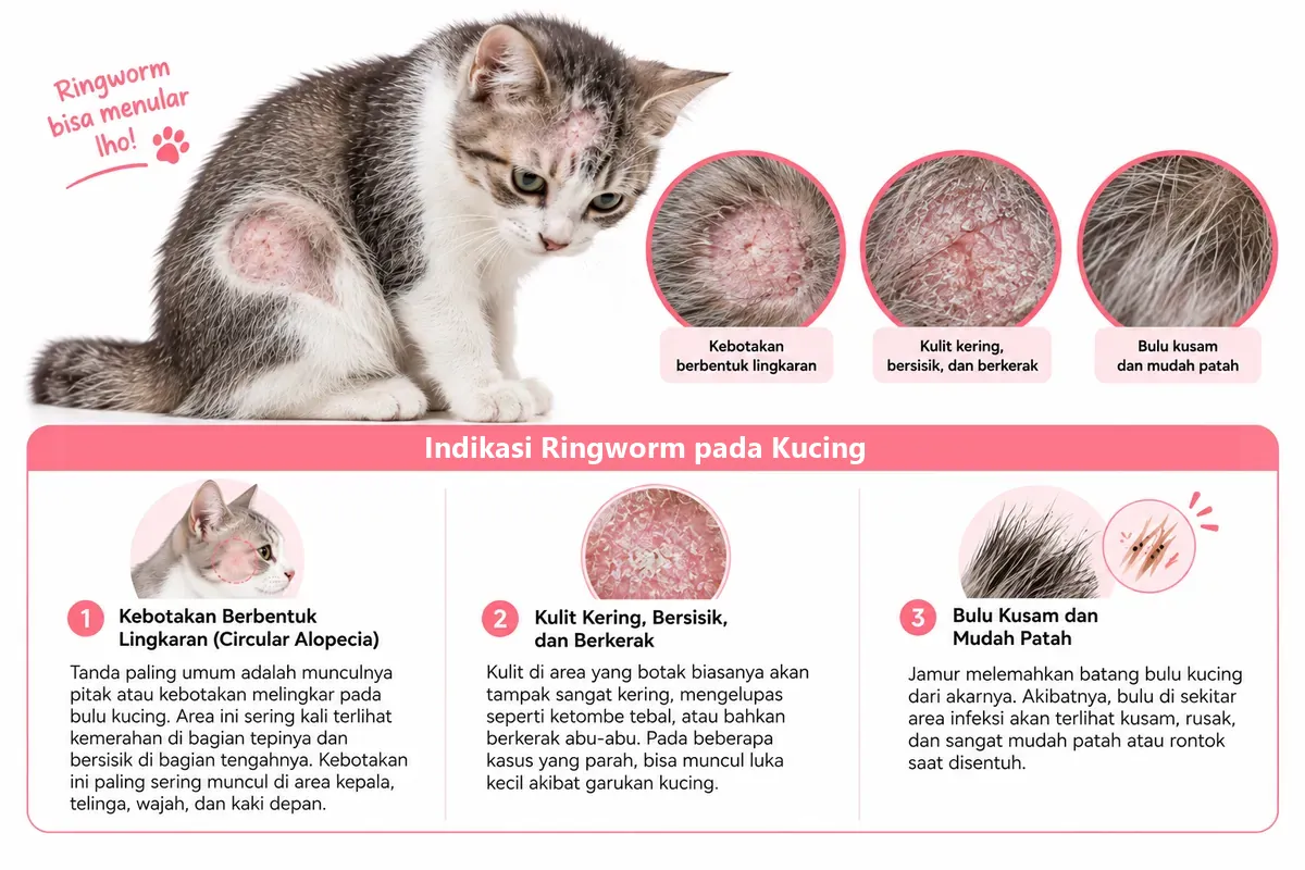 Apa Itu Ringworm pada Kucing dan Bagaimana Mengatasinya?