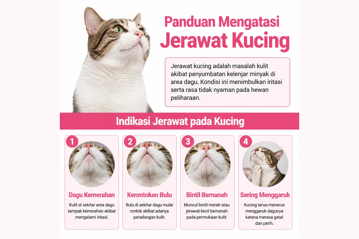Cara Mengatasi Jerawat Kucing di Rumah dengan Aman