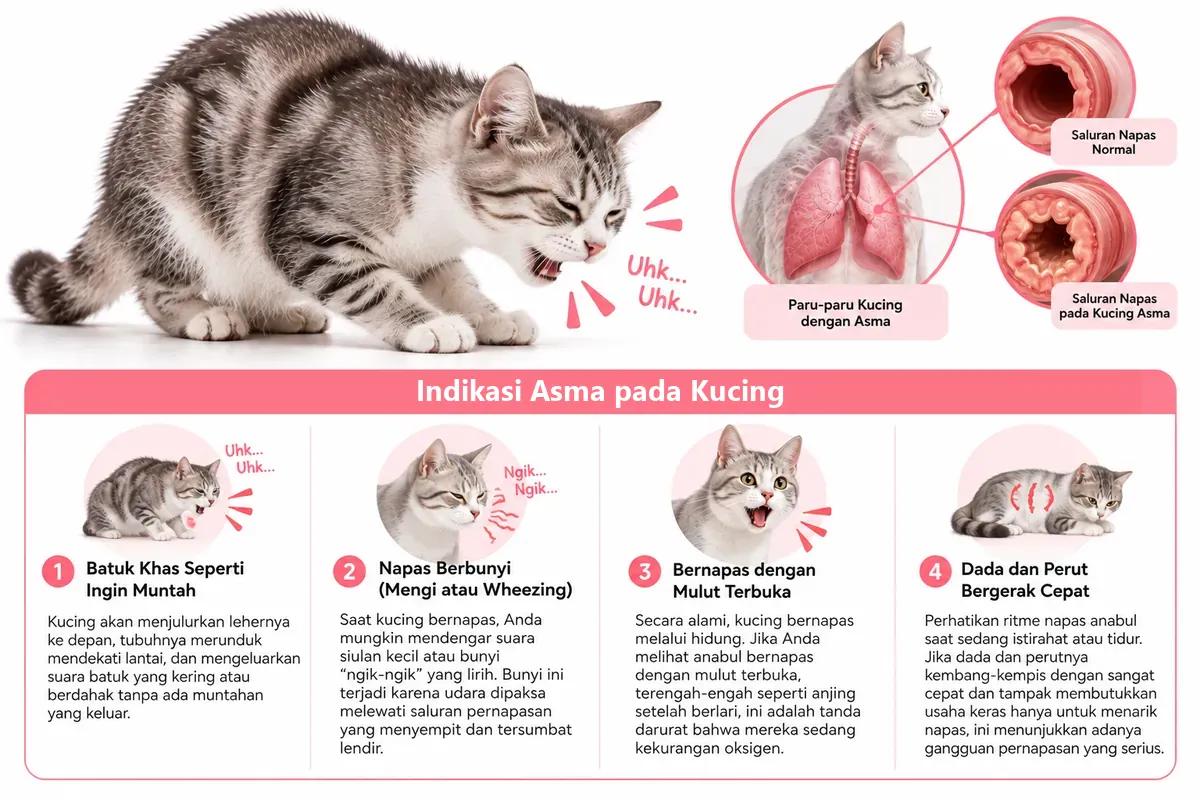 Mengenal Asma pada Kucing: Gejala dan Penanganannya