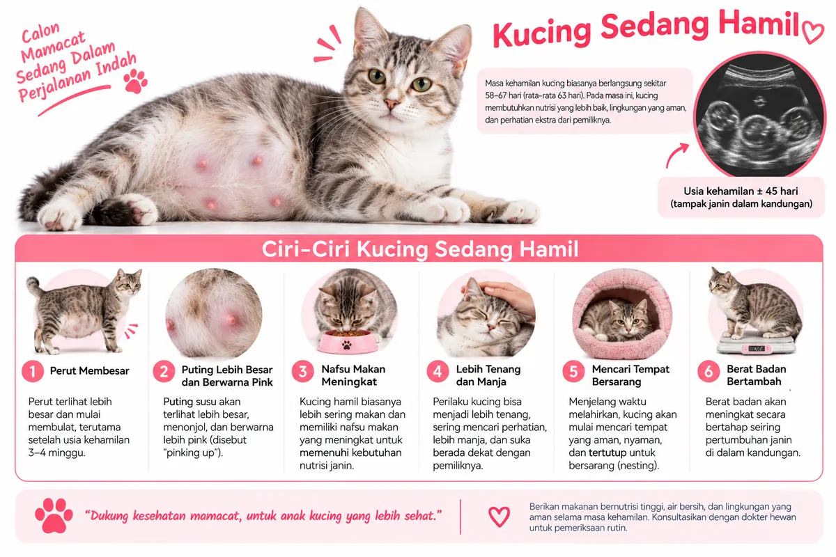 Panduan Merawat Kucing Hamil hingga Melahirkan