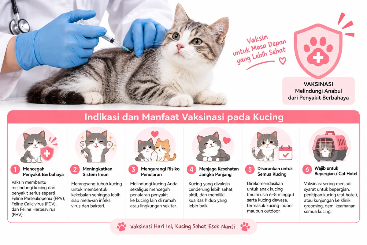 Pentingnya Vaksinasi Kucing untuk Anabul Kesayangan