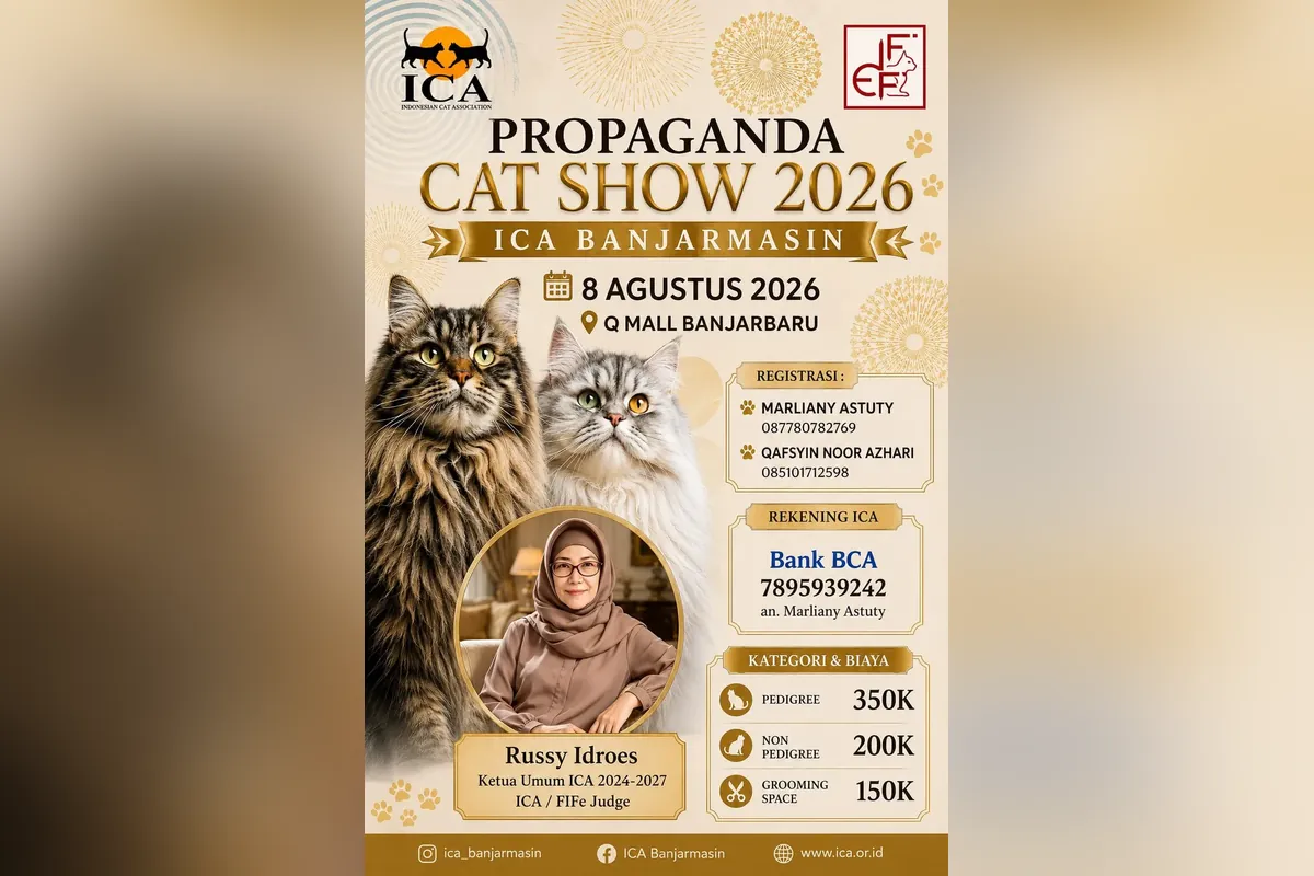 Propaganda Cat Show 2026 ICA Banjarmasin, Siap Digelar!