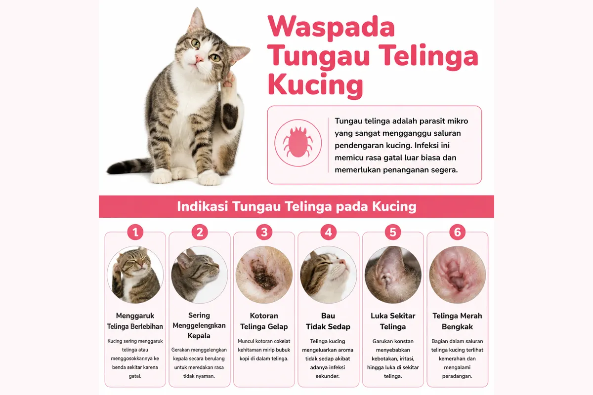 Tungau Telinga Kucing: Gejala dan Cara Mengatasinya